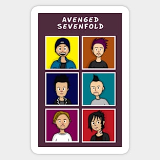 Avenged sevenfold design Sticker